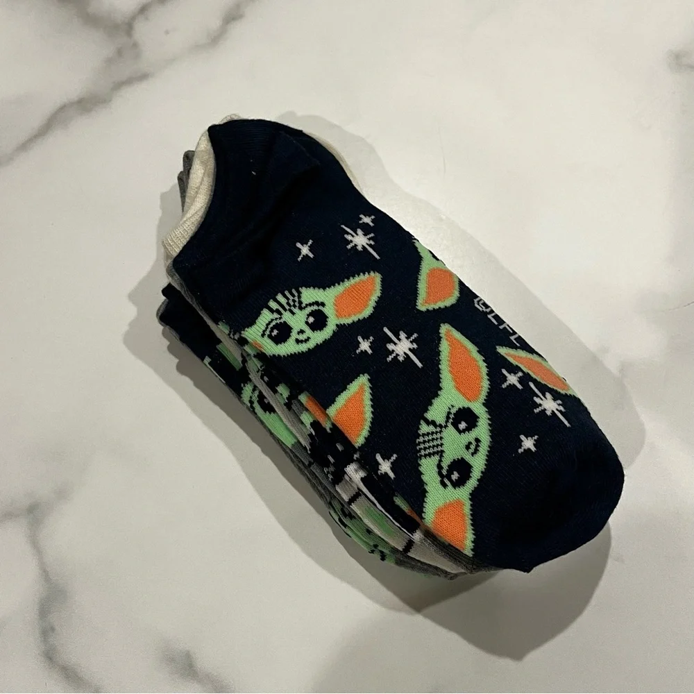 New Star Wars Mandalorian 6 Pack womens multicolor ankle socks